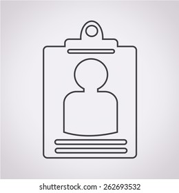 identity card icon