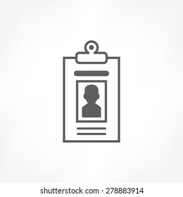 identity card icon