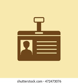 Identity Card Icon.