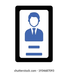 identity card icon design vector