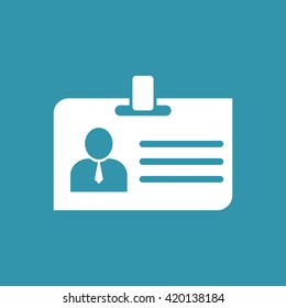 Identity card Icon. Eps-10.