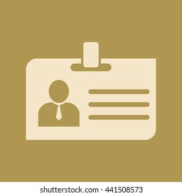 Identity Card Icon. Eps-10.