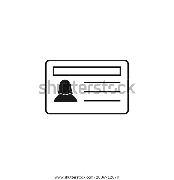 identity card icon\
illustration design