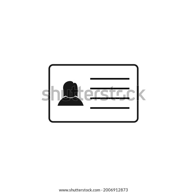 identity card icon\
illustration design
