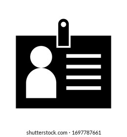 vectores de icono de tarjeta de identidad para cualquier propósito en fondo blanco
