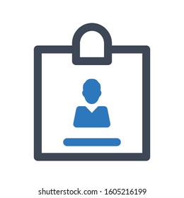 Identity card icon. vector designs
