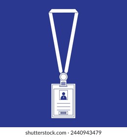 Identity card icon vector illustration symbol design
