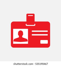 identity card, card, icon, vector illustration EPS 10
