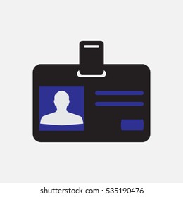 identity card, card, icon, vector illustration EPS 10