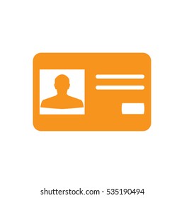 identity card, card, icon, vector illustration EPS 10