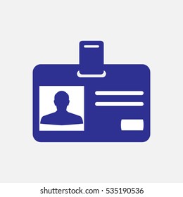 identity card, card, icon, vector illustration EPS 10
