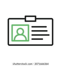 Identity Card icon vector image. Can also be used for Entrepreneurship. Suitable for mobile apps, web apps and print media.