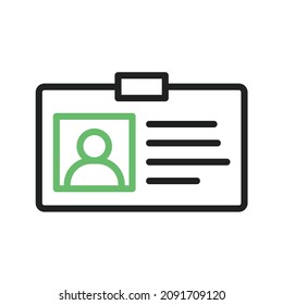 Identity Card icon vector image. Can also be used for Entrepreneurship. Suitable for mobile apps, web apps and print media.