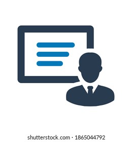 Icono de tarjeta de identidad.nombre,información (ilustración vectorial)