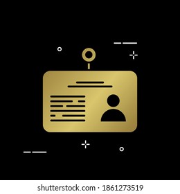 Identity card illustration idea. Easy to edit with vector file. Can use for all your graphic design content. Especially about office worker.