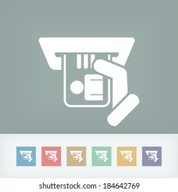 Identity card insert icon