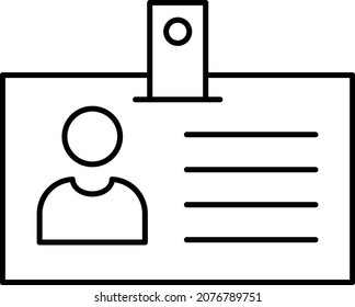 identity card Isolated Vector icon which can easily modify or edit

