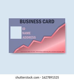 Identity card vector design, Premium Identity card isolated.