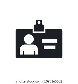 identity card vector icon