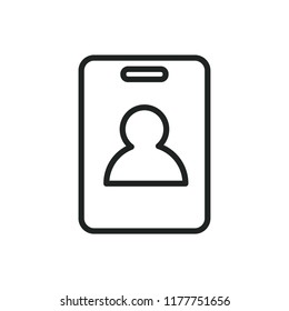 identity card vector icon