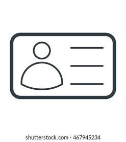 Identity Card Vector Icon