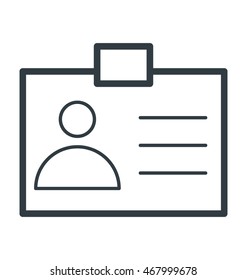 Identity Card Vector Icon