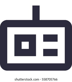 Identity Card Vector Icon