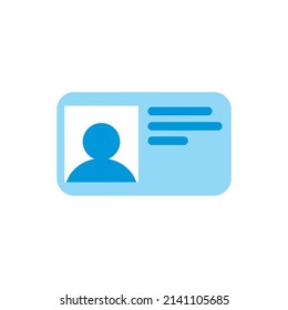 identity card vector icon, suitable use for symbol or element design to describe identity
