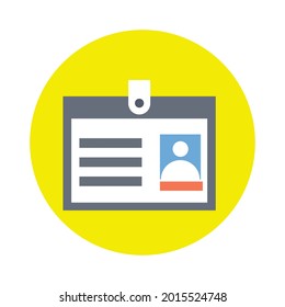 Identity card Vector Icon which can be easily modified or edit

