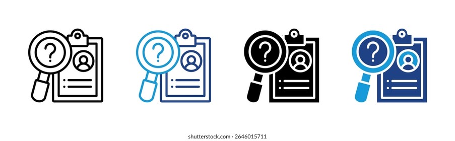 Elemento De Icono De Comprobación De Identidad Para Diseño
