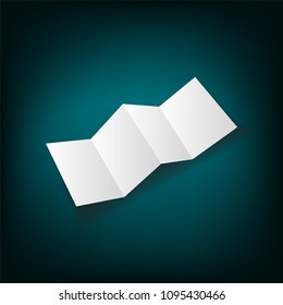 Identity design, corporate templates, company style, set of booklets, blank white folding paper flayer. Vector illustration