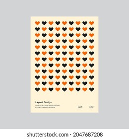 Identitätsdesign. Modernes Corporate Report Cover. Abstraktes geometrisches Design der Illustration. Broschüre Firmenidentität. Textur. Muster. Hintergrund. Herbst. Halloween. EPS10-Vektor