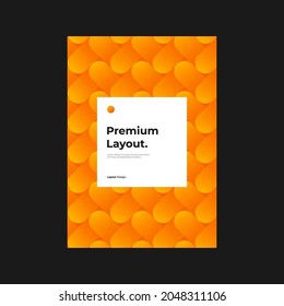 Identity Design. Modern corporate report cover. Abstract geometric illustration design layout. Company identity brochure template. Texture. Pattern. Background. Autumn. Halloween. Eps10 vector