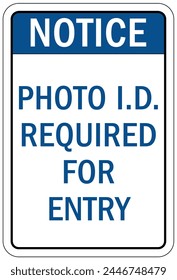 Identificación de documento de identidad distintivos signo obligatorio