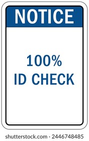 Identity document ID badges required sign