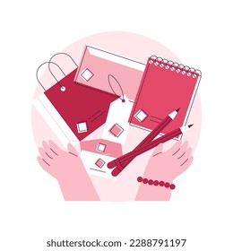Identity guidelines abstract concept vector illustration. Brand identity standard, design guidelines development, corporate ID manual, branding service, company website menu, UI abstract metaphor.