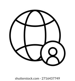 Ilustração do vetor de ícone de estrutura de tópicos do hub de identidade