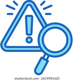 Identity Icon Blue Vector Illustration