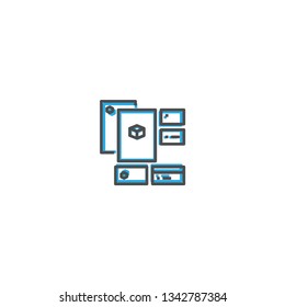Identity icon design. Startup icon vector illustration