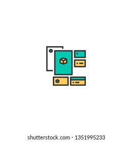 Identity icon design. Startup icon vector illustration