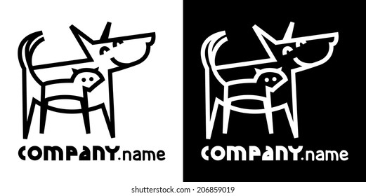 identity icon with dog and cat