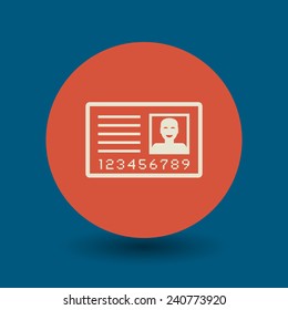 Identity icon or sign, vector illustration