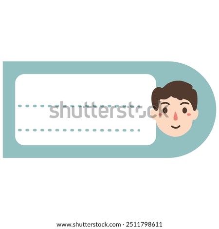 Identity Label Name Tag student