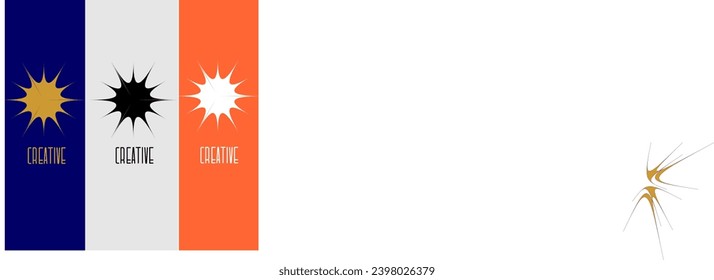 Identity logo abstraction creative design colorful icon vector template