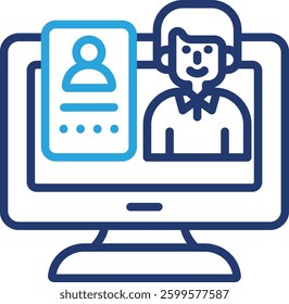 Identity Management Icon Element For Design