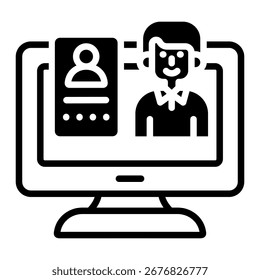 Elemento De Ícone Do Gerenciamento De Identidades Para Design