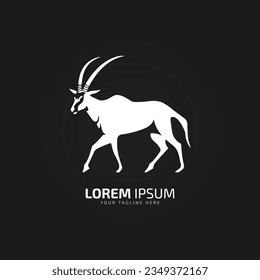 Identity Oryx Silhouette Logo Vector, Conveying Brand's Distinctive Character