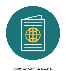 Identity pass Vector Icon fully editable
