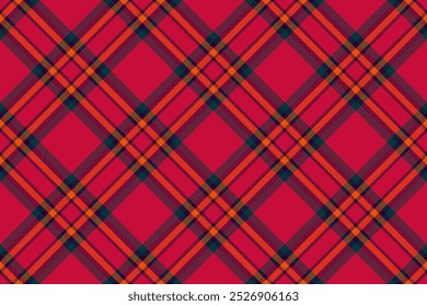 Identidade jogado textura de fundo, setuenta vetor tartan sem costura. Ano novo padrão de tecido verificar têxtil na paleta de cores escuras e vermelhas.