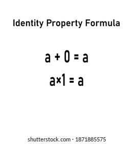 identity property formula, binary operations